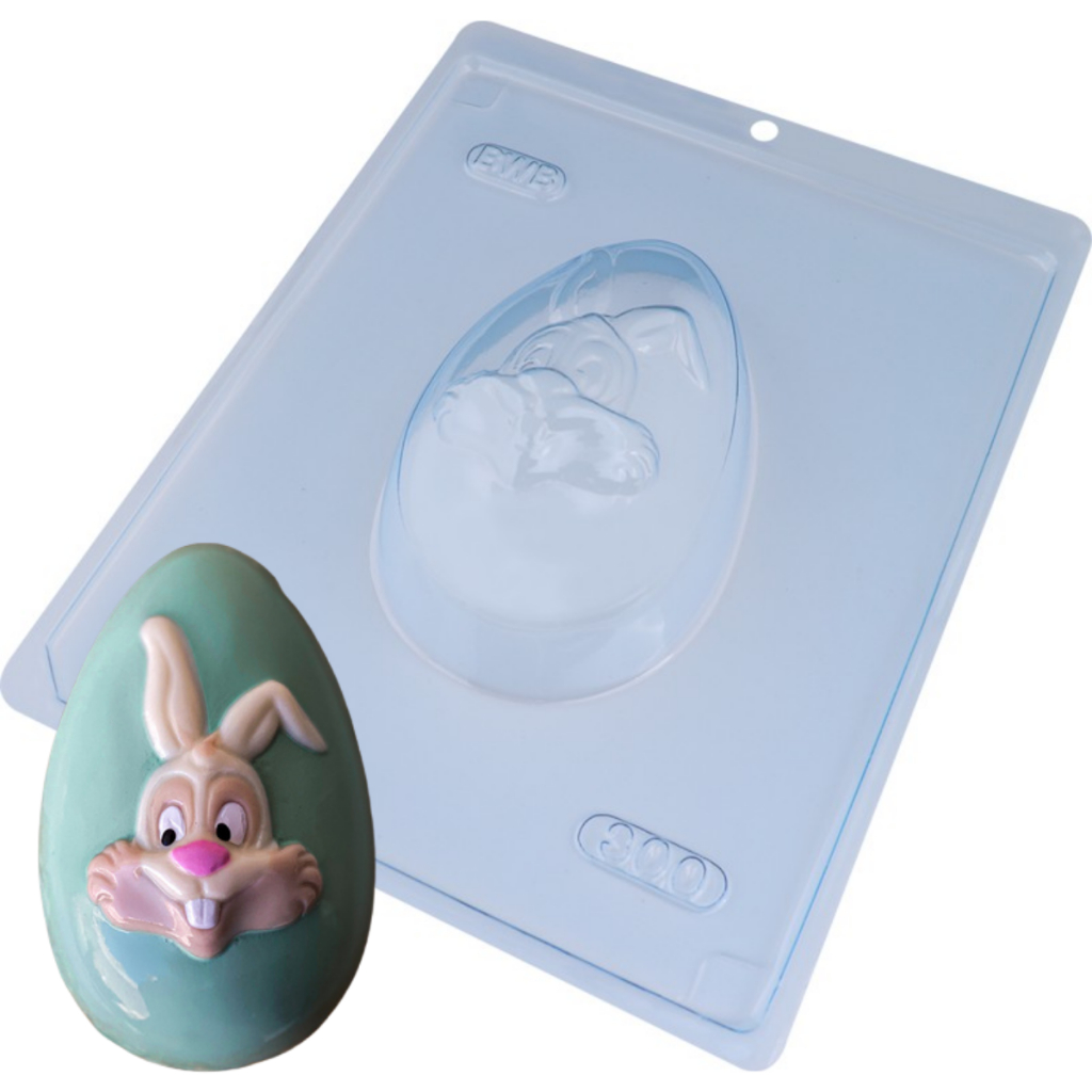 Forma Silicone Chocolate Ovo Coelho Rosto 811 BWB