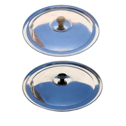 Tampa de Aluminio Varios Tamanhos Panela Frigideira Universal Caçarola Grande Pequena Resistente Puxador Polida Tacho