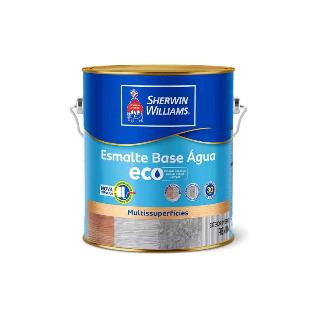 Tinta Esmalte Eco Base De Água Sherwin Williams 3,6l Acetinado em Oferta na Shopee