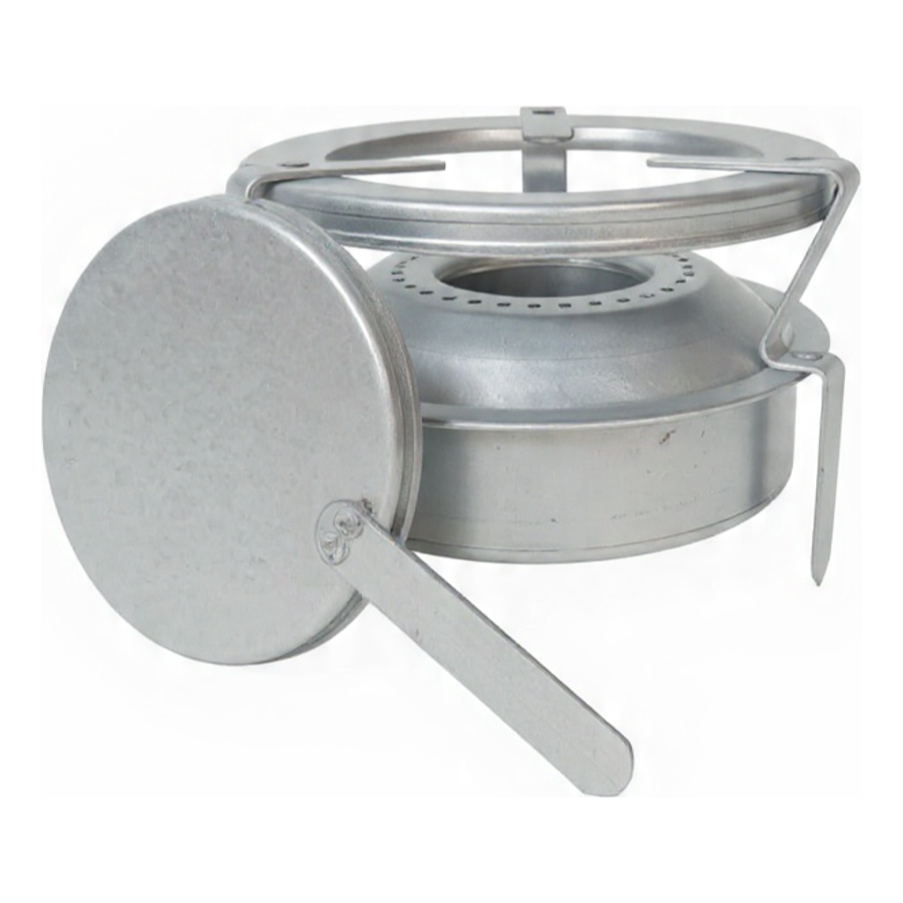 Fogareiro Portátil Espiriteira Álcool C/abafador Camping Roa
