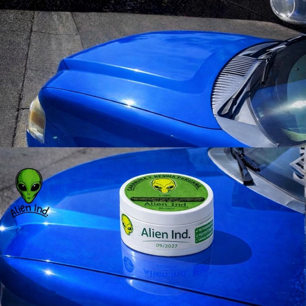Cera Alien Polimento Queimado Riscos Verniz Queimado Carnaúba Automotiva Alien Cera