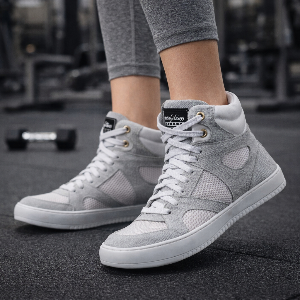 Tênis Feminino Botinha Couro Legítimo Confortável Moda Urbana Casual Street Style Academia Treino