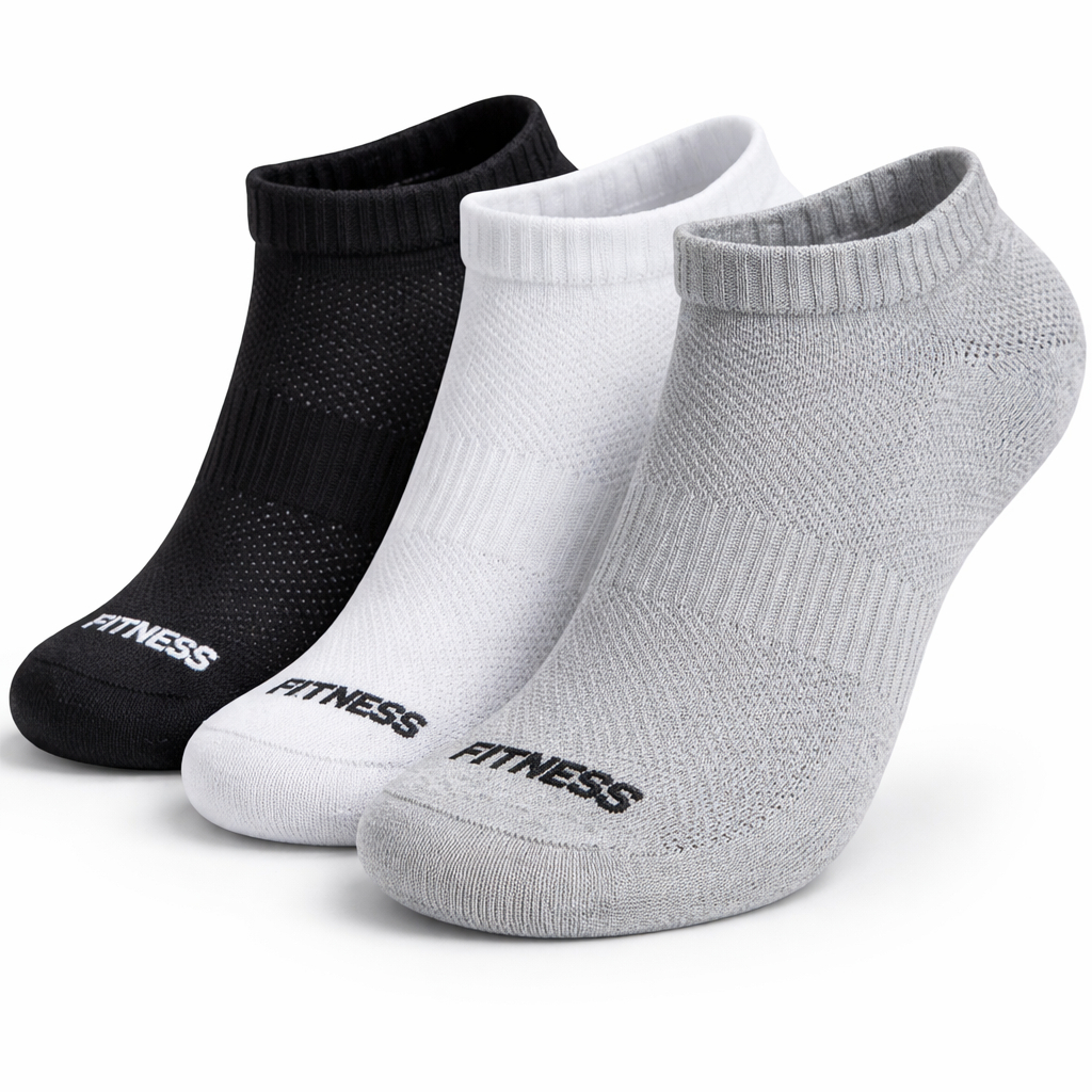 Kit 3/6/12 Pares Meia Soquete Invisível Dry Fitness Algodão Respirável Antiodor Unissex 37-43 em Oferta na Shopee