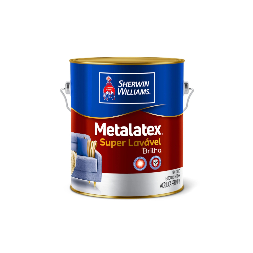 Tinta Acrílica Metalatex Super Lavável Semi-brilho 3,6l em Oferta na Shopee