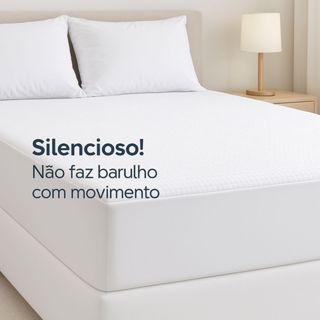 Protetor de Colchão Impermeável Premium Silencioso Jacquar em Oferta na Shopee