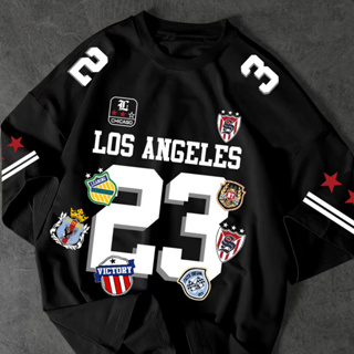 Camiseta Camisa Streetwear Básica Los Angeles Basket em Oferta na Shopee