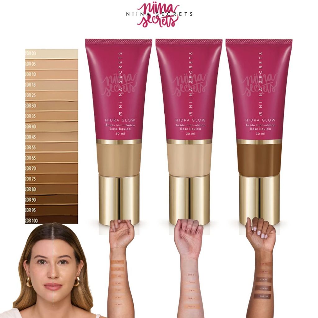 Base Líquida Eudora Niina Secrets Hidra Glow 30ml