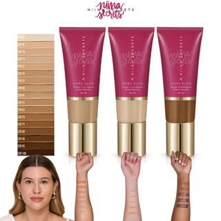 Base Líquida Eudora Niina Secrets Hidra Glow 30ml em Oferta na Shopee