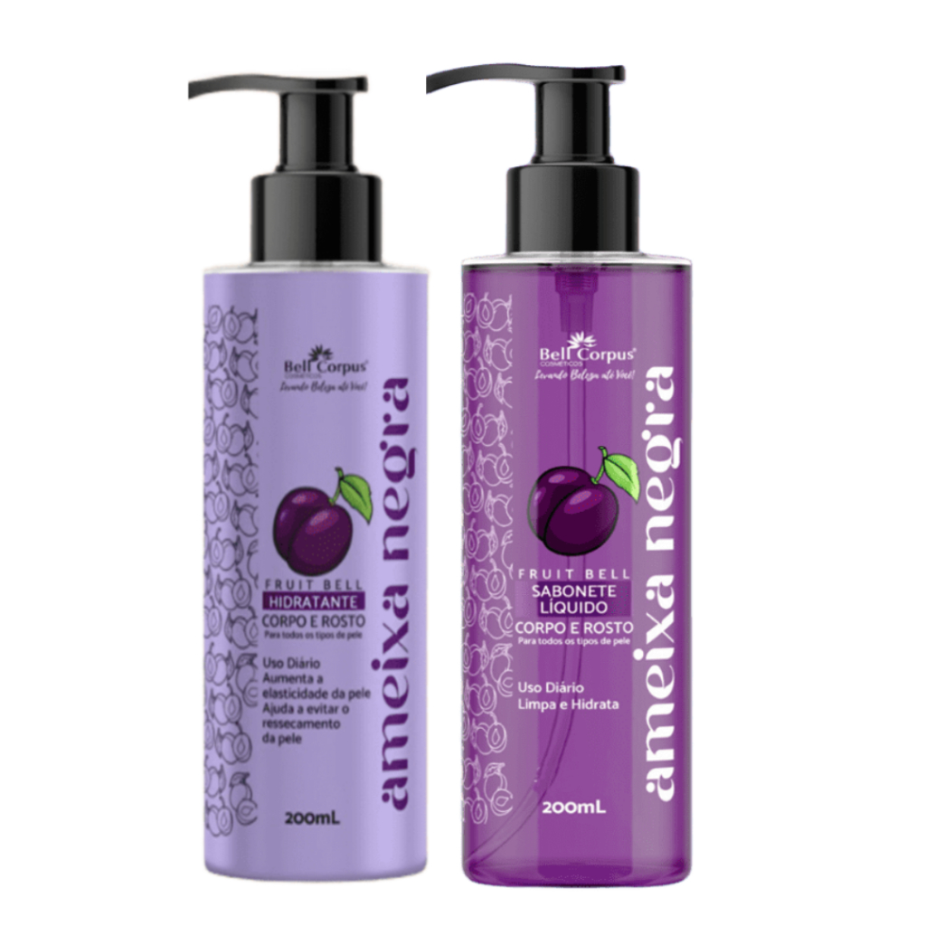 Kit Hidratante + Sabonete Facial Corporal – Limpeza e Hidratação Profunda 200ML bell Corpus