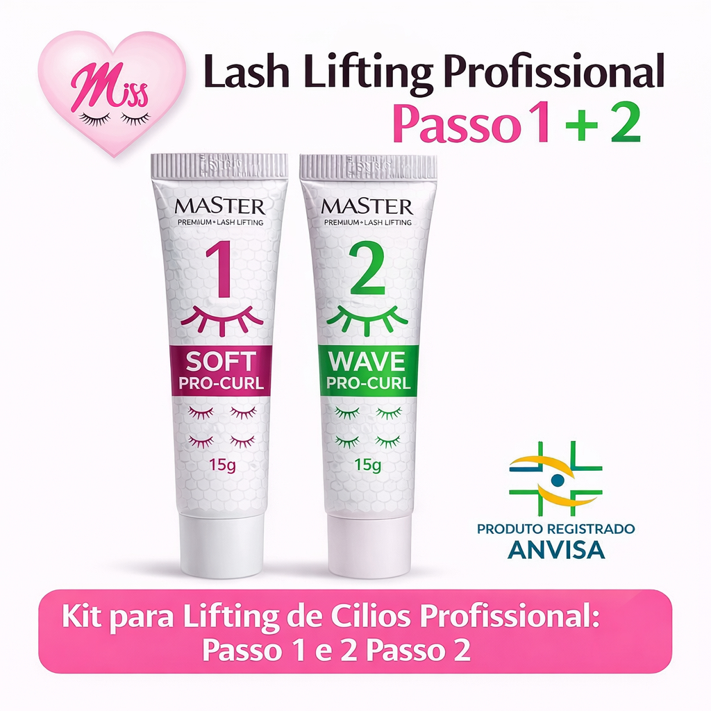 Kit Master Premium Passos 1 E 2 Brow Lamination Lash 15g Anvisa