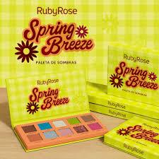 Paleta de Sombras  Spring Breeze -  Multicores Ruby Rose