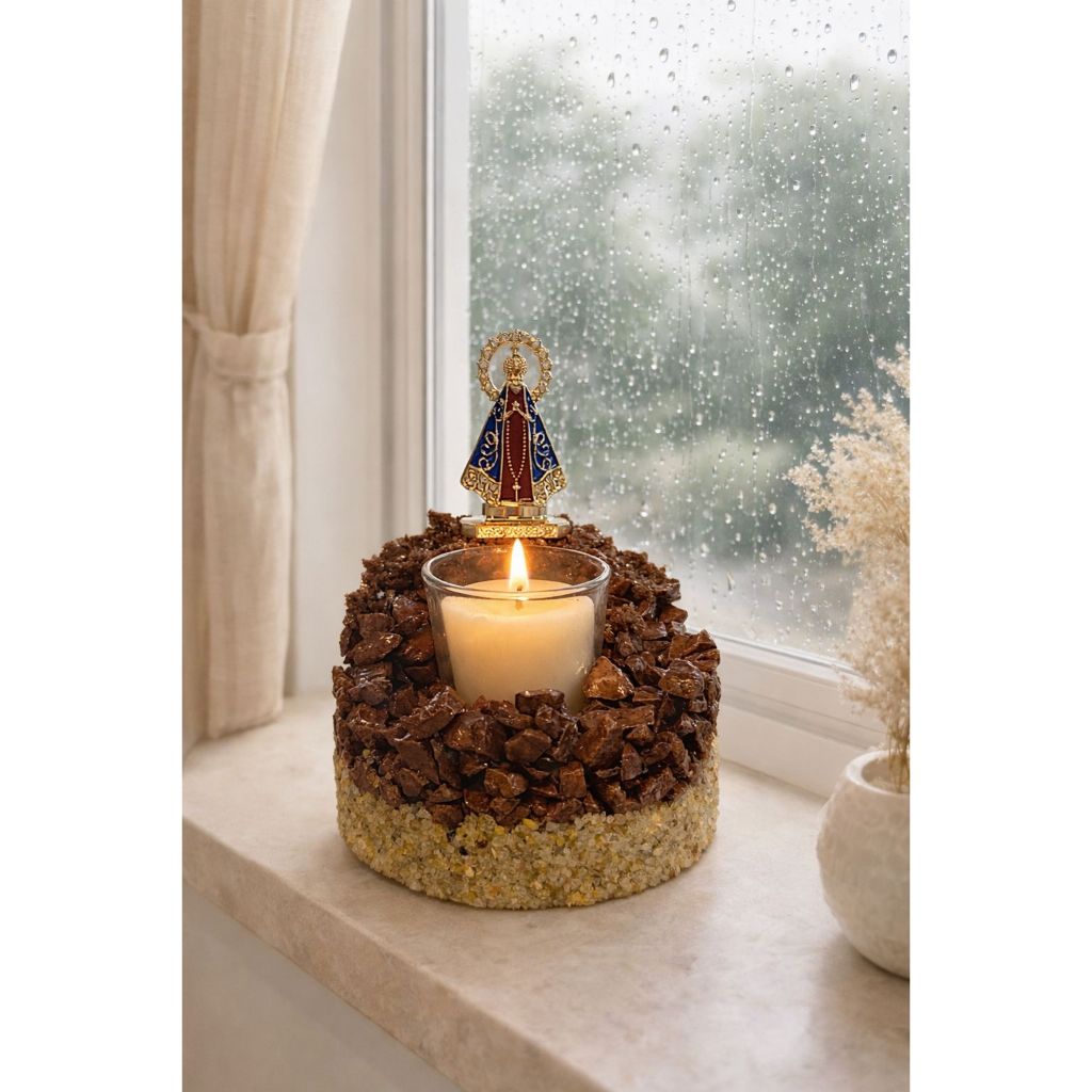 Vela Luminária Perfumada Lavanda Santuário Nossa Senhora Aparecida Refil em Oferta na Shopee