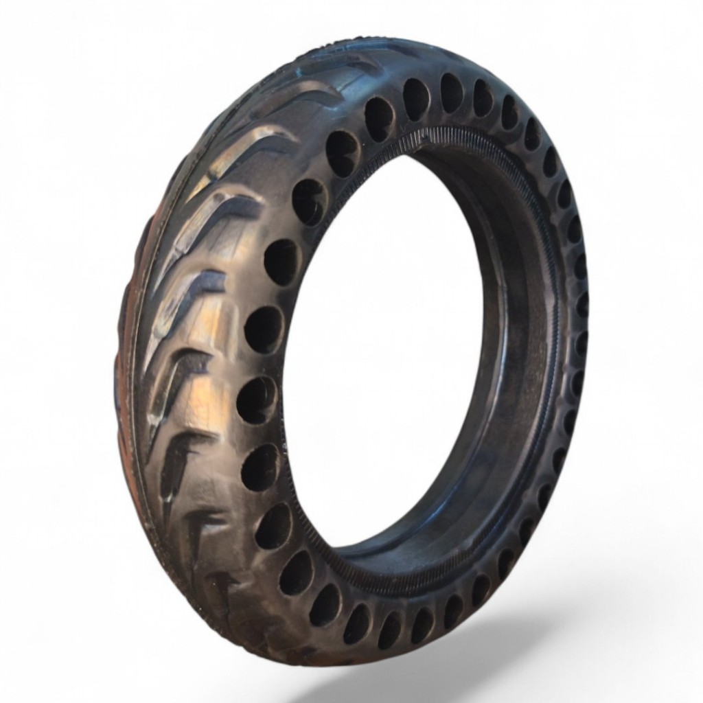 Par de pneus para patinete elétrico 8,5x2'' antifuros não fura maciço em borracha sem câmara
