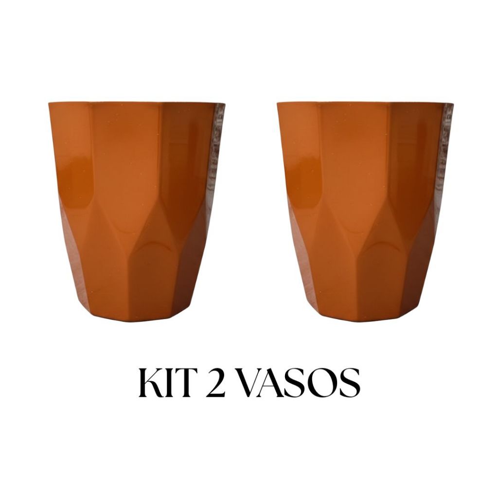 Kit 2 Vasos Decorativo Coluna Facetada Alta – Vaso Moderno para Sala, Jardim e Varanda em Oferta na Shopee