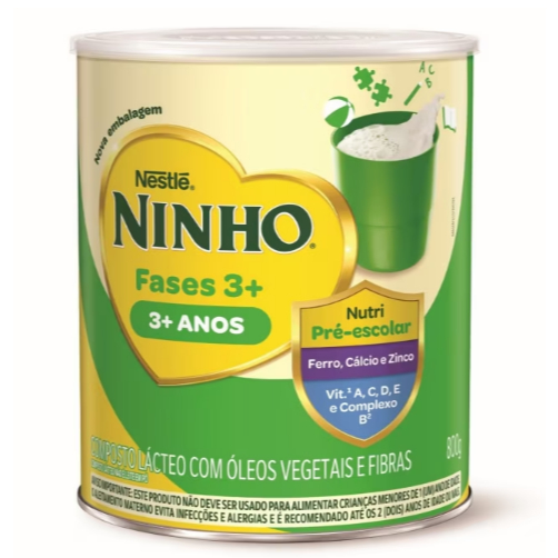 Composto Lácteo NINHO Fases 3+ 800g