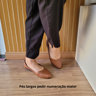 Sapatilha Bico Fino Feminina Básica Elegante Confortável Milithy Calçados em Oferta na Shopee