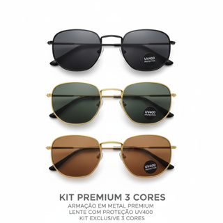 Óculos Hexagonal Masculino e Feminino Retrô Estilo Vintage Lente Fumê Marrom Preto | Frete Grátis 24h em Oferta na Shopee