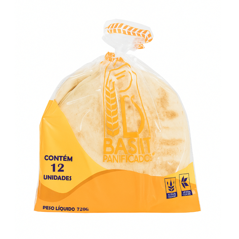 Pão árabe Sírio MÉDIO "Panfiacdora Bashit" - 12 unidades/720g em Oferta na Shopee