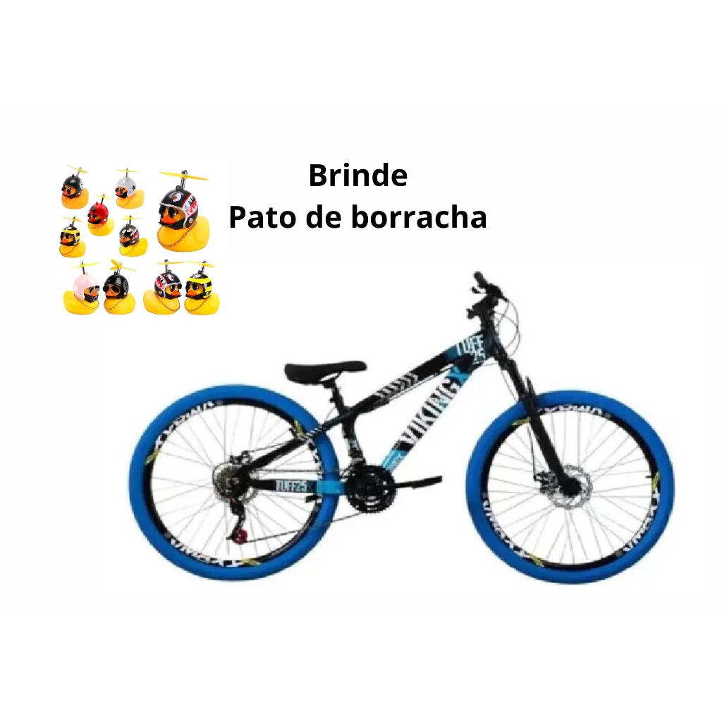 Bicicleta Aro 26 Vikingx Tuff 25 ou 30 do Grau Vmaxx Pneu Azul com BRINDE patinho de borracha