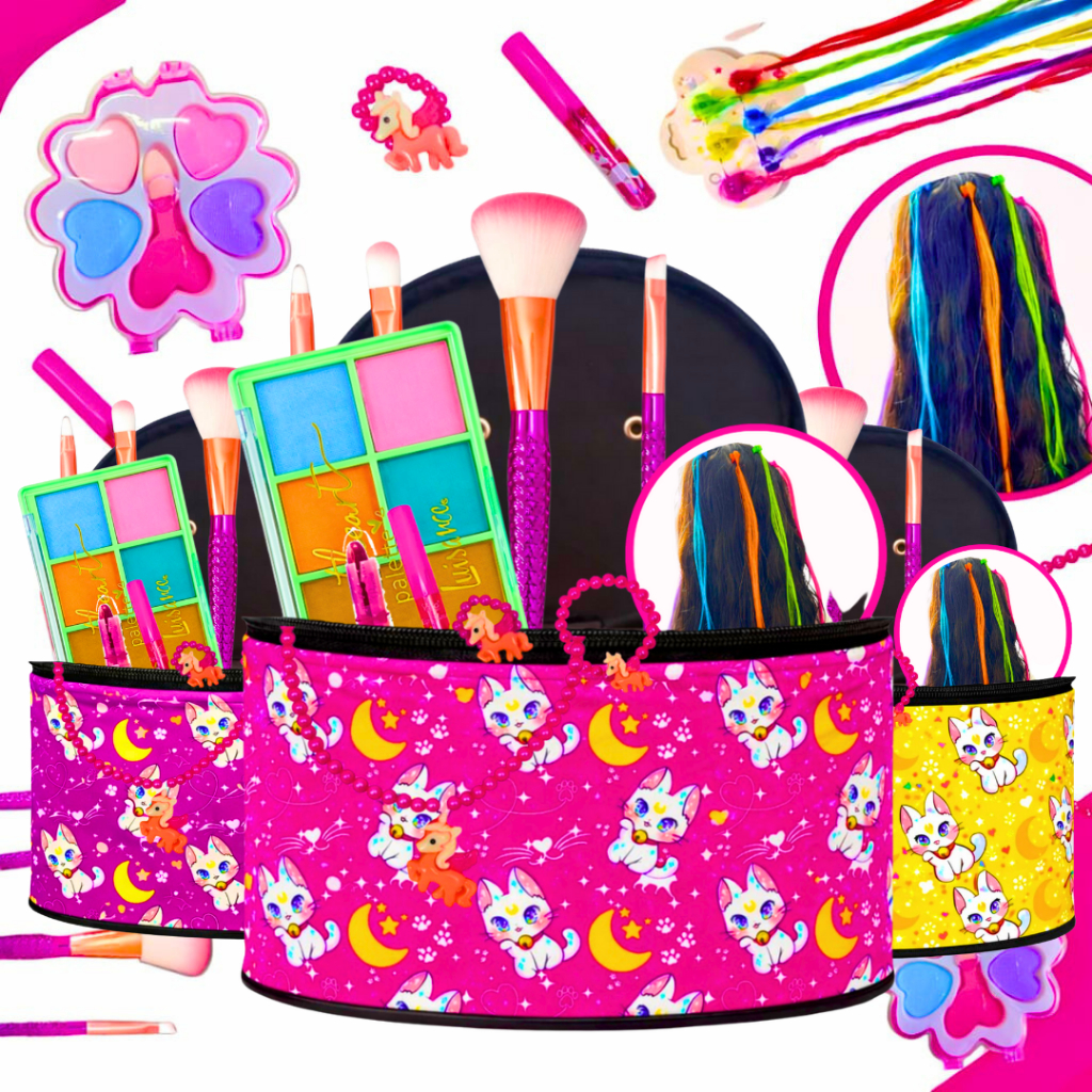 Kit Infantil Criança De Maquiagem Com Maletinha Make Linda Completa Original em Oferta na Shopee