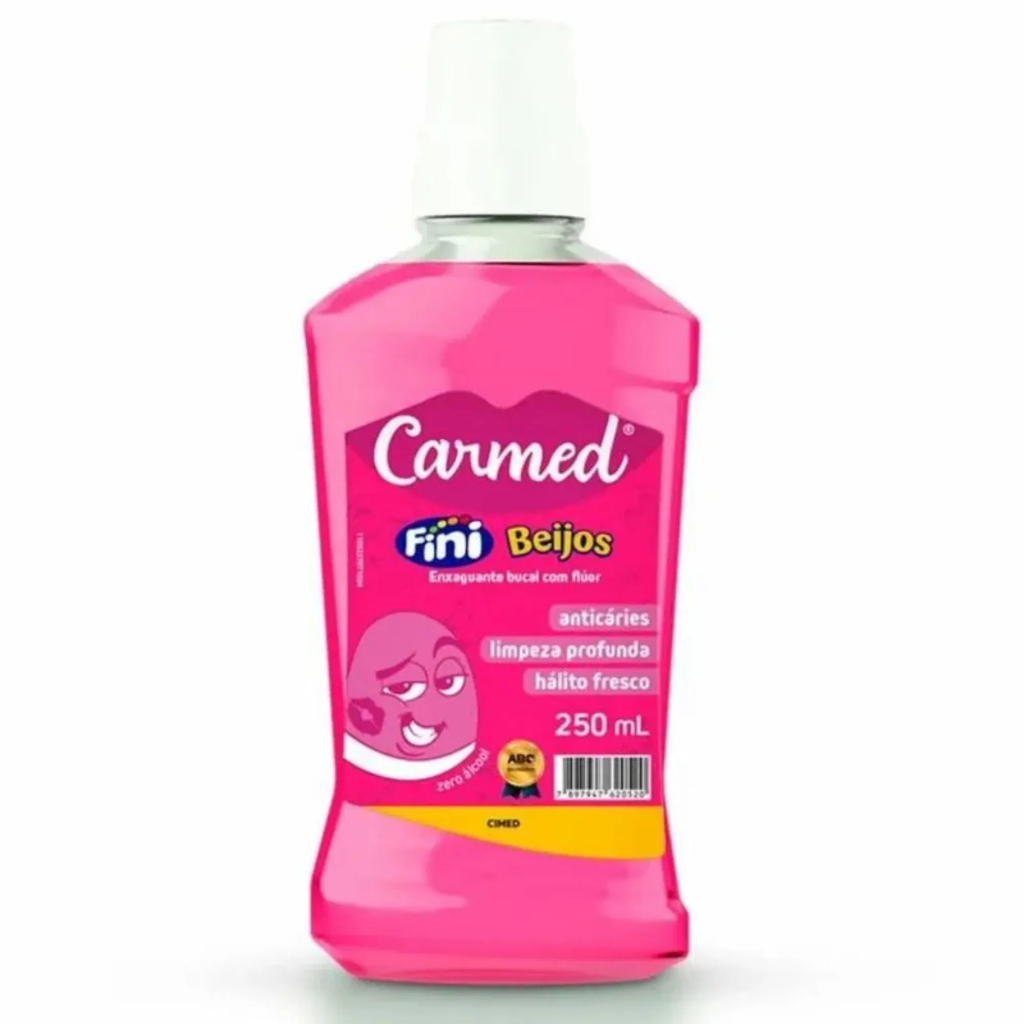 Enxaguante Bucal Carmed Fini Beijos com Flúor 250ml - Cimed