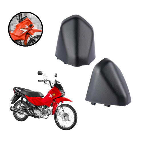Par Capa Pisca Dianteiro Honda Pop 110i 2016 A 2022 (direiro\esquerdo) Preto em Oferta na Shopee