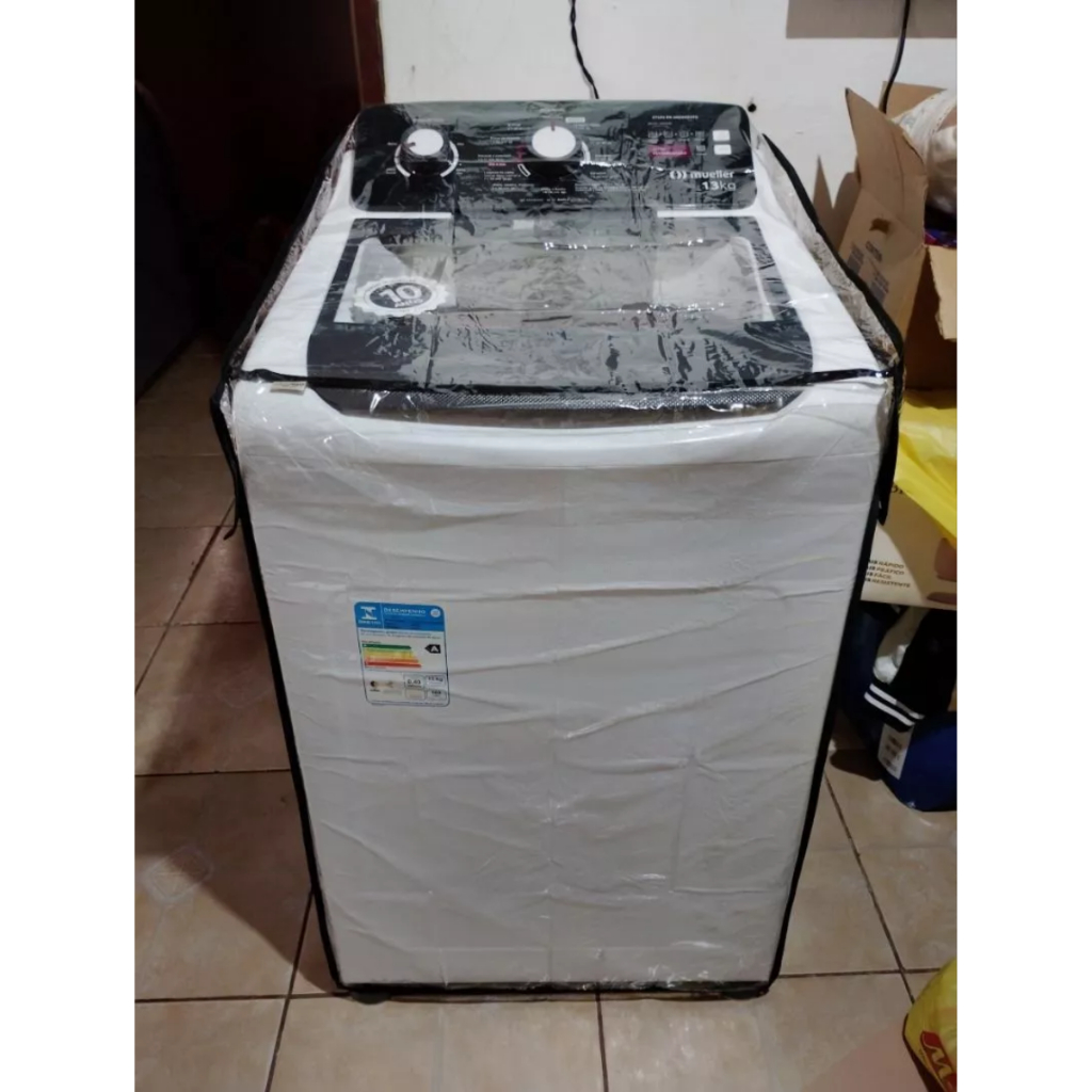 Capa Impermeável Para Maquina De Lavar 8Kg à 17Kg Brastemp Eletrolux Consul Material Resistente em Oferta na Shopee