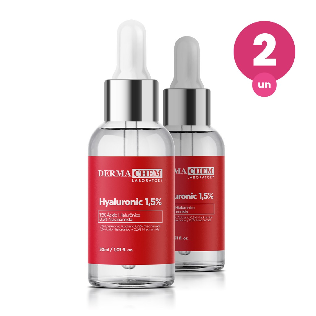 Kit 2 Sérum Ácido Hialurônico 1,5% 30ml Dermachem em Oferta na Shopee