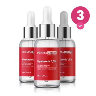 Kit 3 Sérum Ácido Hialurônico 1,5% 30ml Dermachem em Oferta na Shopee