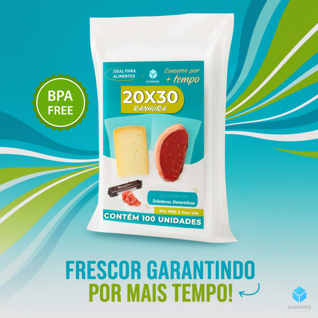 100 Unidades Embalagem 20x30cm Ranhura Gofrado Para Seladora A Vacuo Plastico Transparente Alimentos em Oferta na Shopee