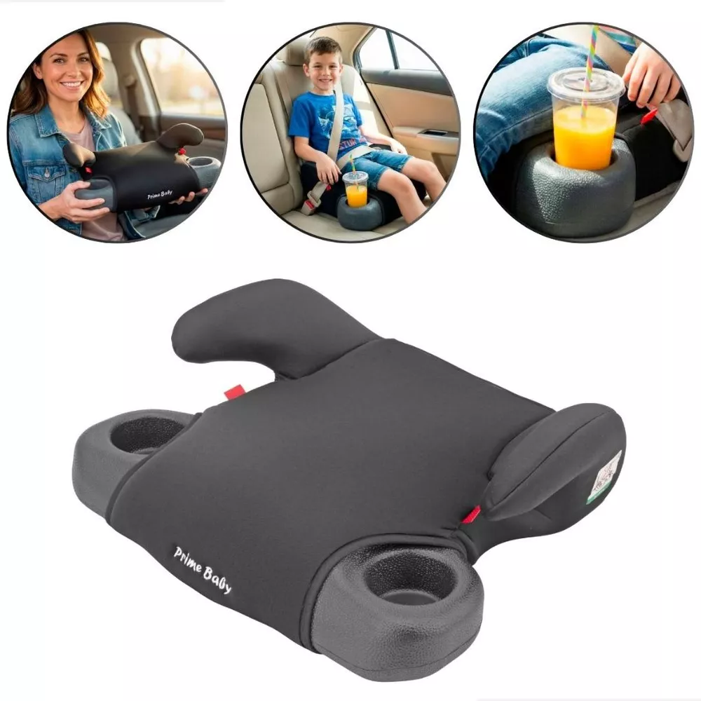 Assento de Elevação Booster Elite Prime Baby 22-36kg Infantil Segurança 2 Porta-copos Conforto