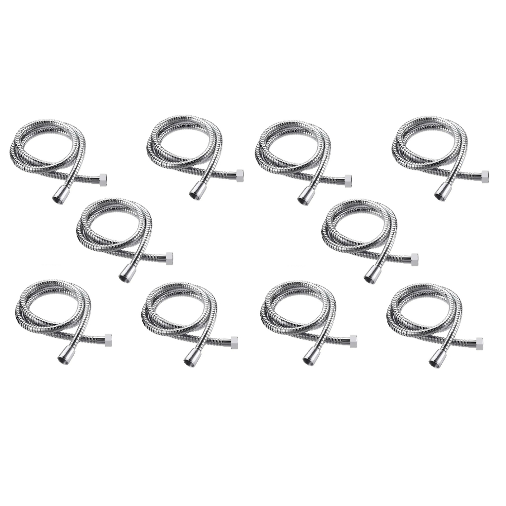 KIT 10 Mangueira Chuveiro Ducha Malha Aço Inox Cromado 1,50m em Oferta na Shopee