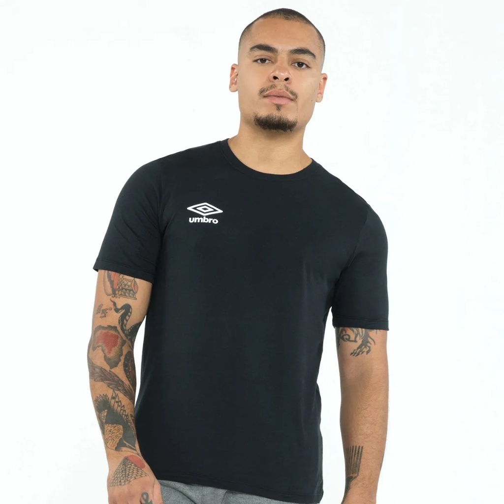Camiseta Masculina Umbro Preta Original Camisa Umbro Branca Básica Confortável 1