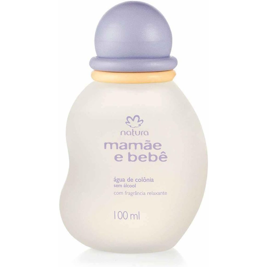 Combo 1 Água de Colônia Relaxante Mamãe e Bebê - 100ml + 1 Lenço Umedecido Natura Mamãe e Bebê com Fragrância 16 folhas