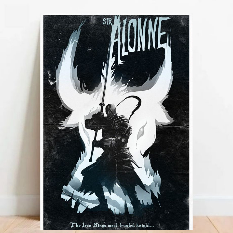 Quadro Placa decorativa geek Dark Souls Demon's Souls RPG aventura Game video game a2 60x40cm 05