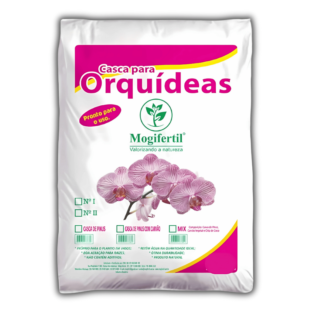 Substrato de Orquídea 10Litros - Mogifertil - Nutrição e Drenagem para Vasos com casca e carvão em Oferta na Shopee