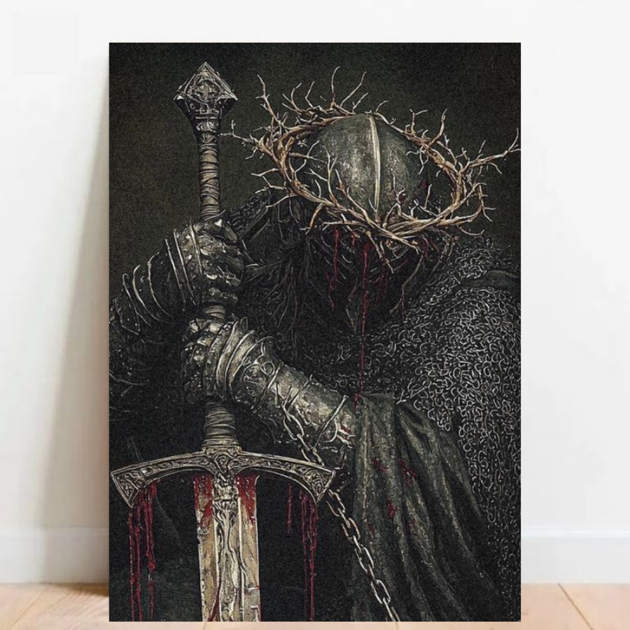 Quadro Placa decorativa geek Dark Souls Demon's Souls RPG aventura Game video game a2 60x40cm 09