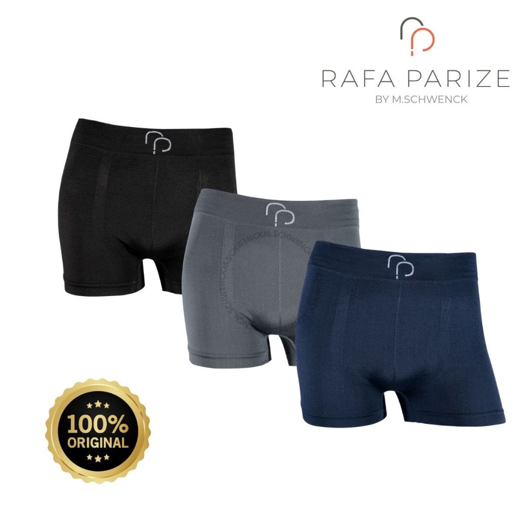 Kit 3 Cueca Masculina Boxer Sem Costura Microfibra Rafa Parize em Oferta na Shopee
