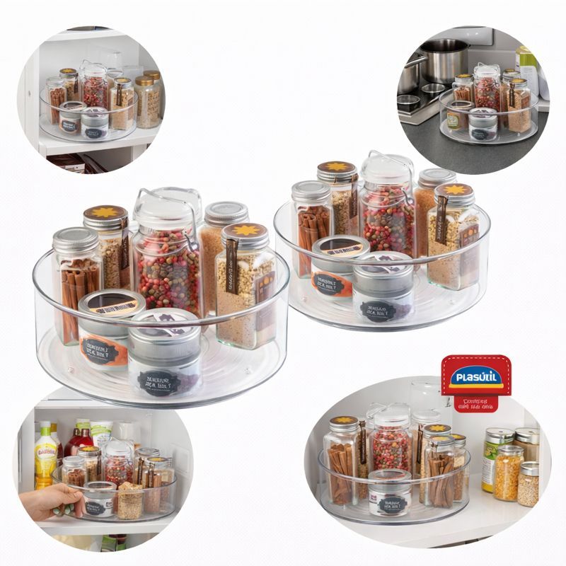 Kit 2 Suporte Organizador Porta Temperos Maquiagem Acrílico em Oferta na Shopee