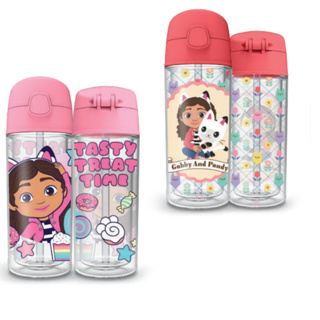 Garrafa Infantil Gabby 270ml com Canudo | Tampa Click Antivazamento | Parede Dupla em Oferta na Shopee