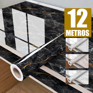 Papel de Parede Mármore 15m – Adesivo Vinílico Lavável | Decoração Moderna + Frete Rápido em Oferta na Shopee