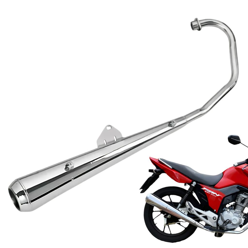 Escapamento Estralador Polimet Cg Start Fan Titan 160