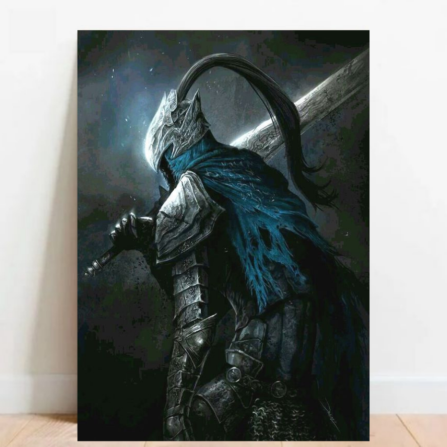 Quadro Placa decorativa geek Dark Souls Demon's Souls RPG aventura Game video game a2 60x40cm 018