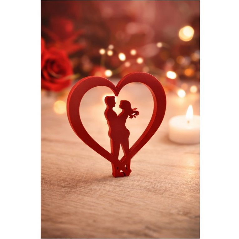 Decoração Casal Romântico ❤️ Presente Dia dos Namorados Aniversário Casamento Coração Decorativo em Oferta na Shopee