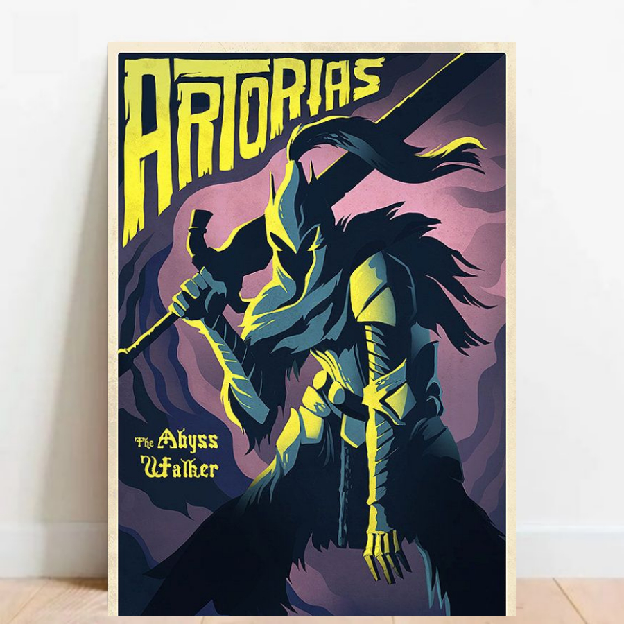 Quadro Placa decorativa geek Dark Souls Demon's Souls RPG aventura Game video game a2 60x40cm 023