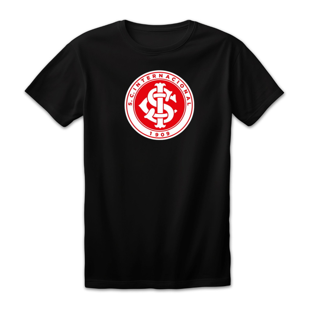 Camiseta Unissex Estampa INTERNACIONAL Futebol Algodão Conforto Edição Limitada Verão Dia Promoção em Oferta na Shopee