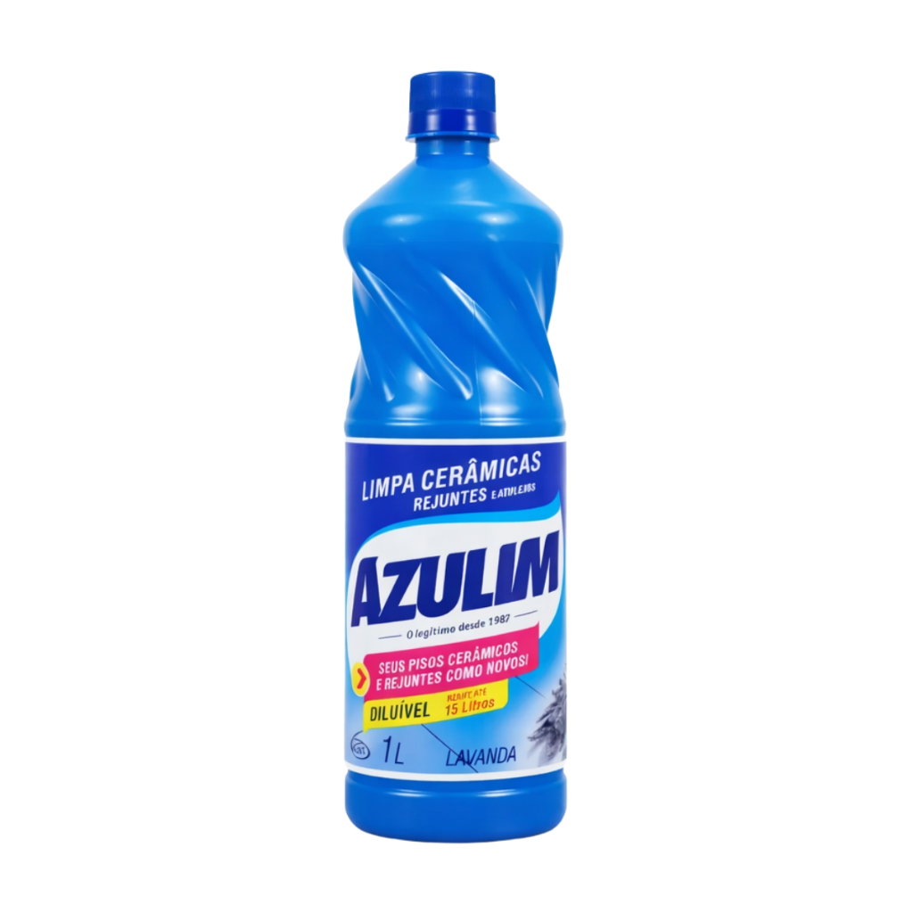 Azulim Limpa Cerâmica Pisos Lavanda 1L Remove Encardido Terra Sujeiras Manchas de Privada Incrustações Uso Domestico em Oferta na Shopee