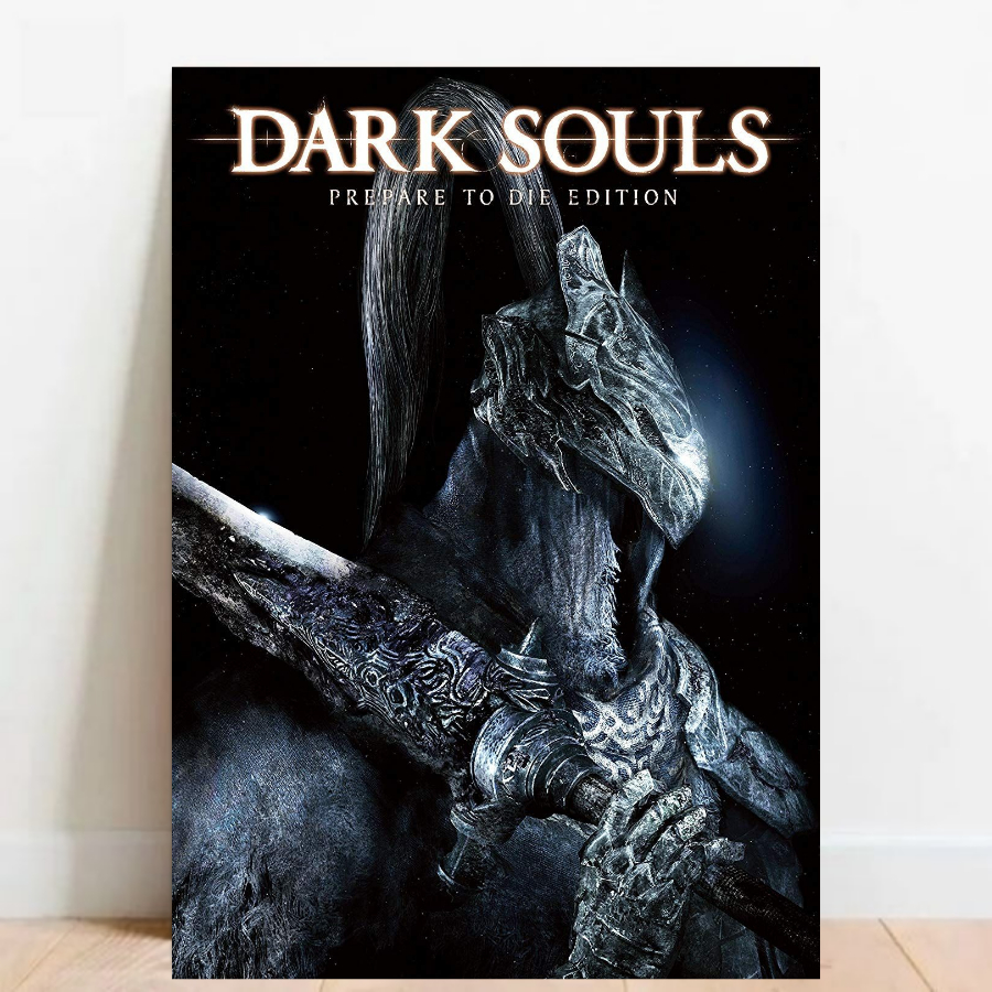 Quadro Placa decorativa geek Dark Souls Demon's Souls RPG aventura Game video game a2 60x40cm 025