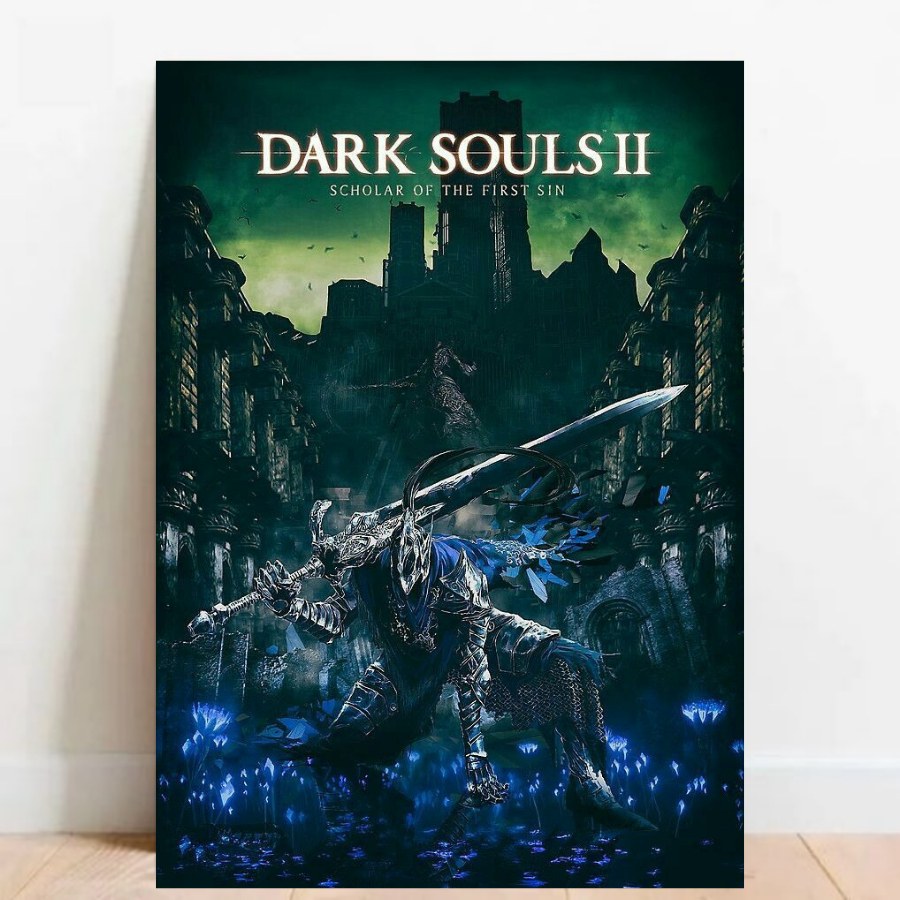 Quadro Placa decorativa geek Dark Souls Demon's Souls RPG aventura Game video game a2 60x40cm 027