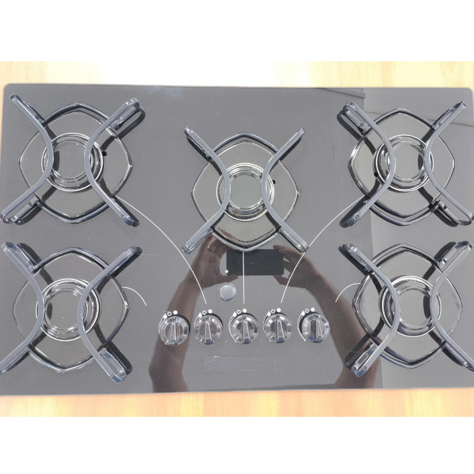 Fogão Cooktop a Gás 5 Bocas com Acendimento Manual – Saldão
